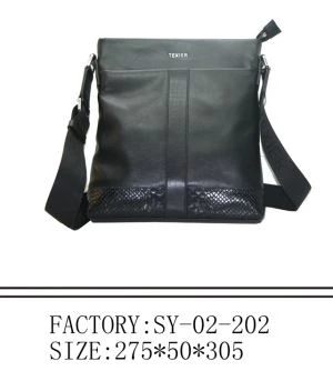 Leather Bag Men With YKK Zipper